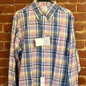 Pastel Brooks Brothers Irish linen button down